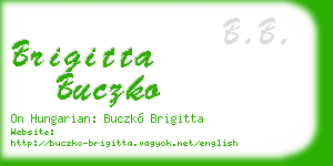brigitta buczko business card
